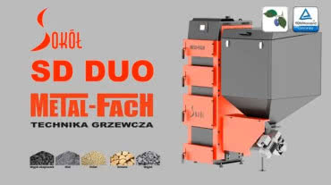 Kocioł Classic SD DUO PLUS - automatyczna zapalarka do eko groszku